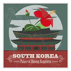 Poster  Südkorea - Palast