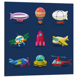 Magnettafel Ab in die Lüfte