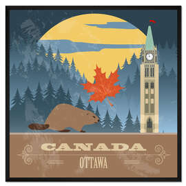 Gerahmter Kunstdruck Kanada - Ottawa