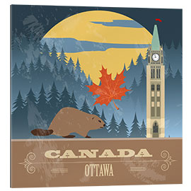 Quadro em plexi-alumínio Canada - Ottawa