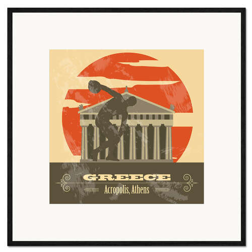 Plakat artystyczny premium w ramie Greece - Acropolis