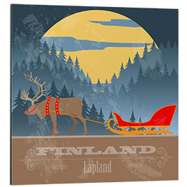 Aluminium print Finland - Lapland