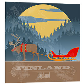 Foam board print Finland - Lapland