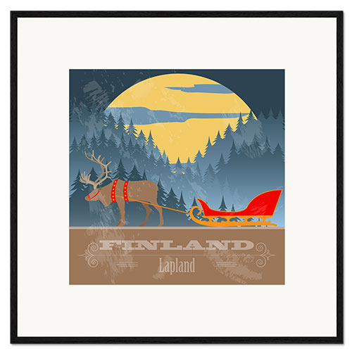 Framed art print Finland - Lapland