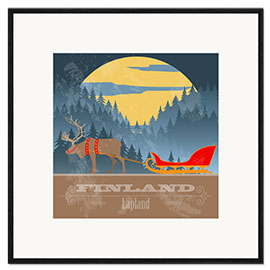 Framed art print Finland - Lapland