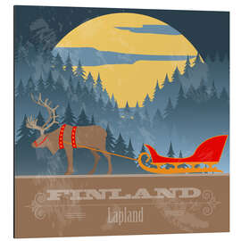 Magnettafel Finnland - Lappland