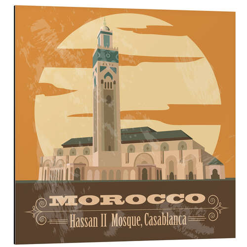 Aluminiumsbilde Morocco - Hassan II Mosque