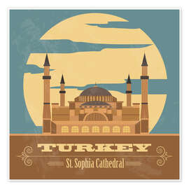 Póster Turkey - Hagia Sophia