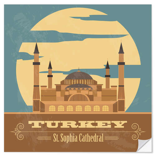 Sticker mural Turkey - Hagia Sophia