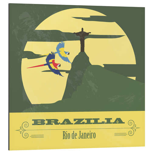 Aluminium print Brazilia