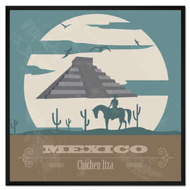 Gerahmter Kunstdruck Mexiko - Chichén Itzá
