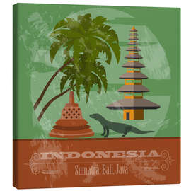 Stampa su tela  Indonesia - Sumatra, Bali, Java