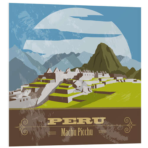 Foam board print Peru - Machu Picchu