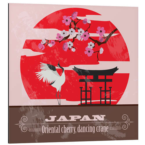 Aluminium print Japan - Cherry & Crane