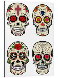Magnettafel Totenköpfe Mexiko
