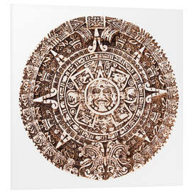 Foam board print Mayan calendar