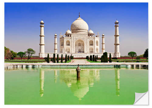 Vinilo para la pared Taj Mahal - Uttar Pradesh, India