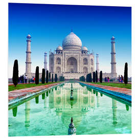 Quadro em PVC Taj Mahal Turquoise