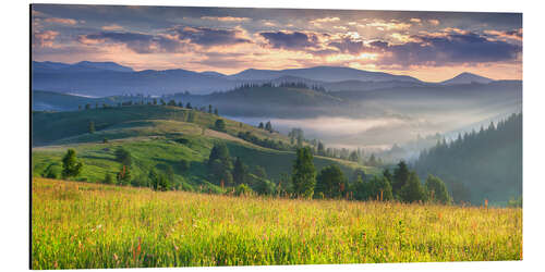 Stampa su alluminio Sunrise in the mountains