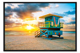 Gerahmter Kunstdruck The Baywatch 