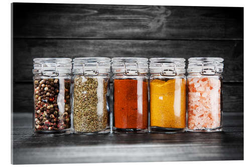 Acrylglas print Spices in glass