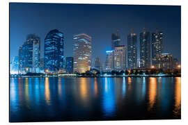 Magnettafel Bangkok City Downtown in der Nacht