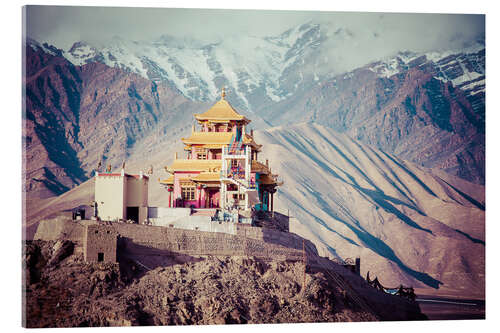 Acrylic print Monastery in the Himalayas