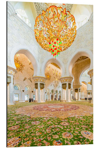 Aluminium print Sheikh Zayed mosque in Abu Dabi