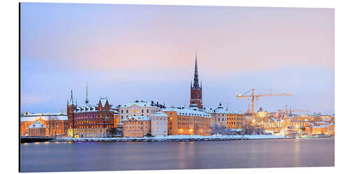 Aluminium print Panoramic cityscape of Stockholm, Sweden