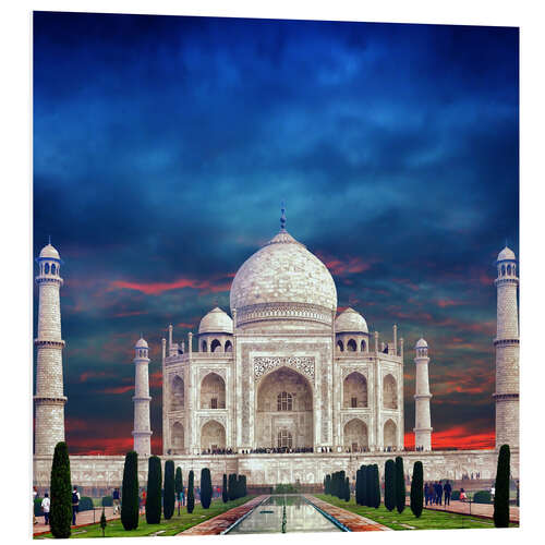 Foam board print Taj Mahal in India