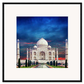 Gerahmter Kunstdruck Taj Mahal in Indien