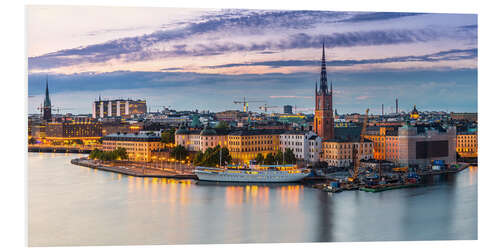 Tableau en PVC Vieille ville (Gamla Stan) à Stockholm, Suède