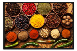 Gerahmter Kunstdruck Scharfe Gewürzmischung