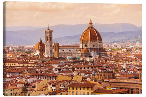 Canvas print Florence Cathedral in evening light