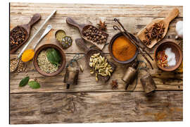 Magnettafel Gewürze und Küchengeräte