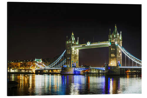 Tableau en aluminium Tower bridge at night