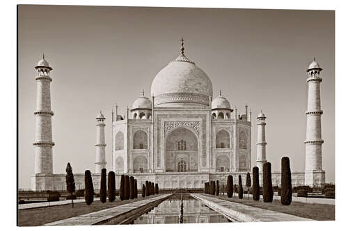 Aluminium print Taj Mahal in sunrise light