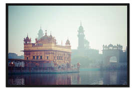 Gerahmter Kunstdruck Goldener Tempel von Amritsar