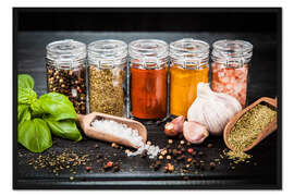 Gerahmter Kunstdruck Gewürzvielfalt