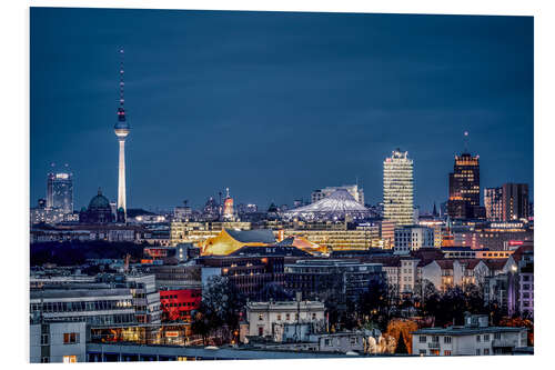 Foam board print Potsdamer Platz Berlin at Night