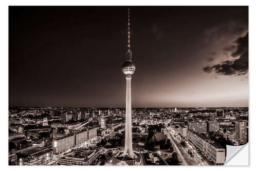 Självhäftande poster Berlin TV Tower