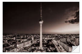 Selvklebende plakat Berlin TV Tower