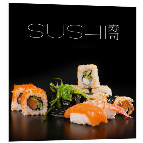 Stampa su PVC Sushi on black