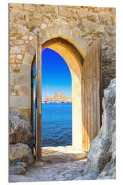 Gallery print Open door in old fortress