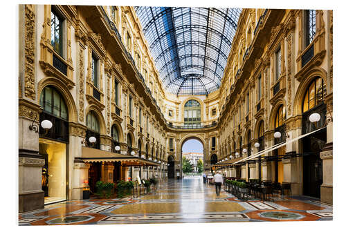 Bilde på skumplate Glass dome of Galleria Vittorio Emanuele in Milan, Italy