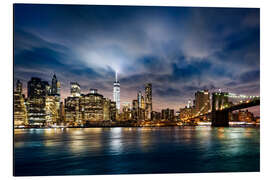 Magnettafel schöner Sonnenaufgang über Manhattan