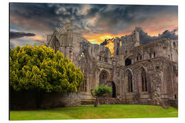 Cuadro de aluminio Ruins of an old monastery in Scotland