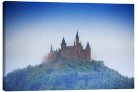 Canvas print Hohenzollern castle in haze