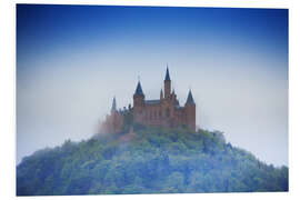 Tableau en PVC Hohenzollern castle in haze