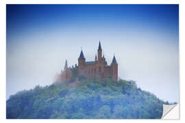 Sticker mural Hohenzollern castle in haze